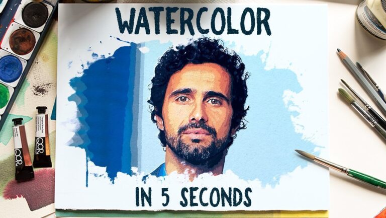 watercolor Photoshop effect