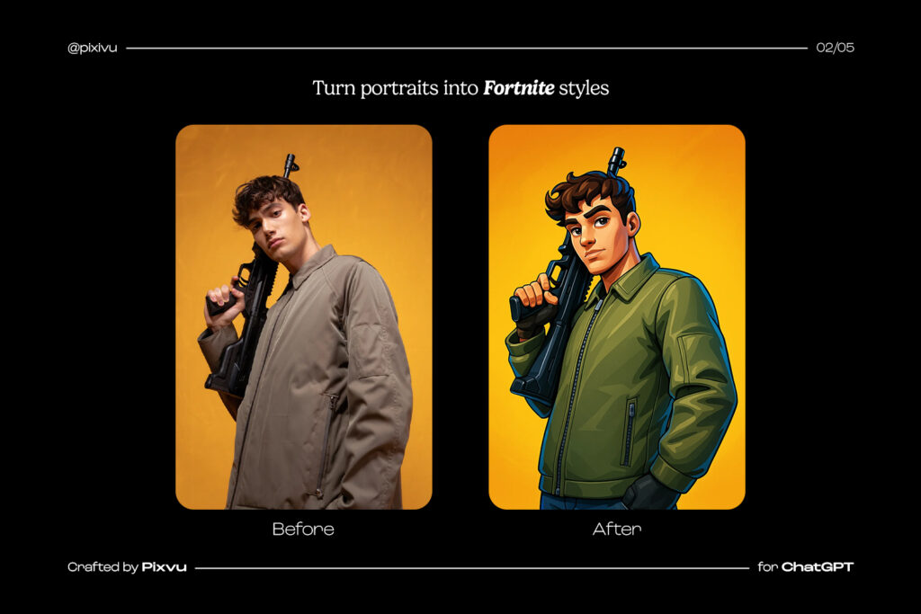 Fortnite Cartoon AI ChatGPT Prompt