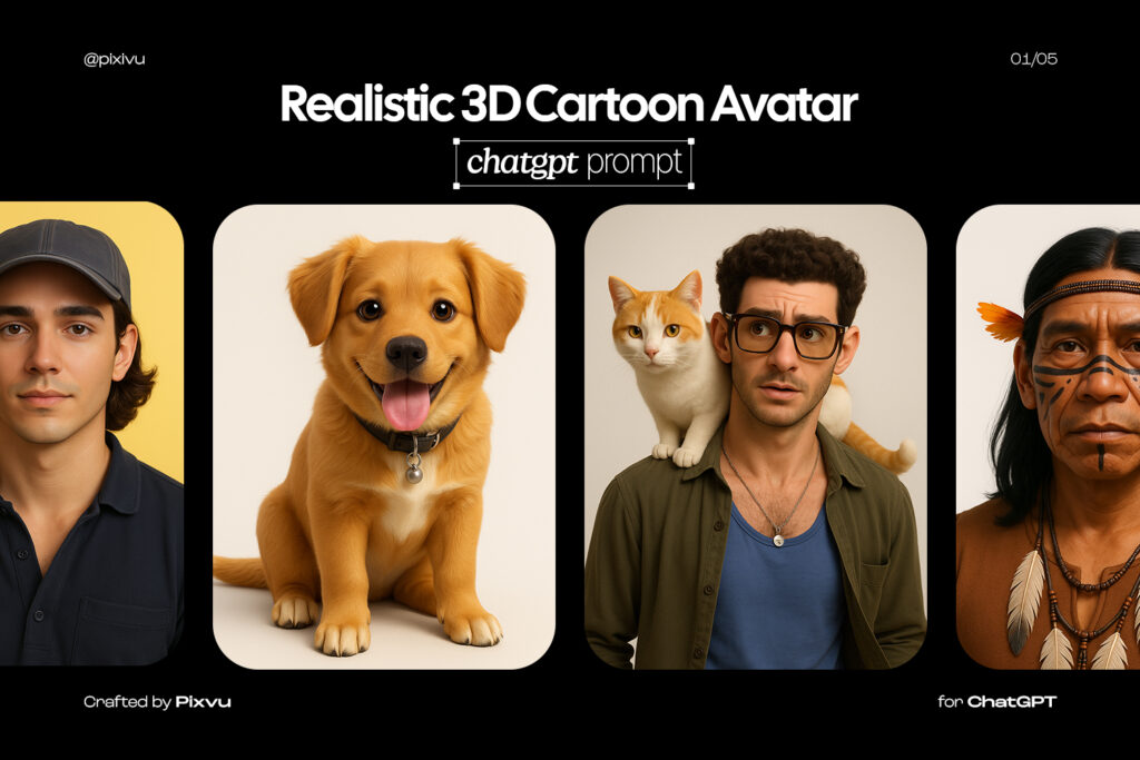 Free AI Realistic 3D Cartoon Avatar ChatGPT Prompt