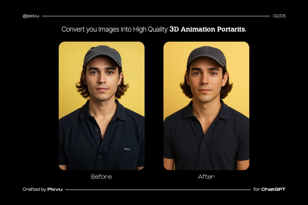 Free Realistic 3D Cartoon Avatar ChatGPT AI Prompt