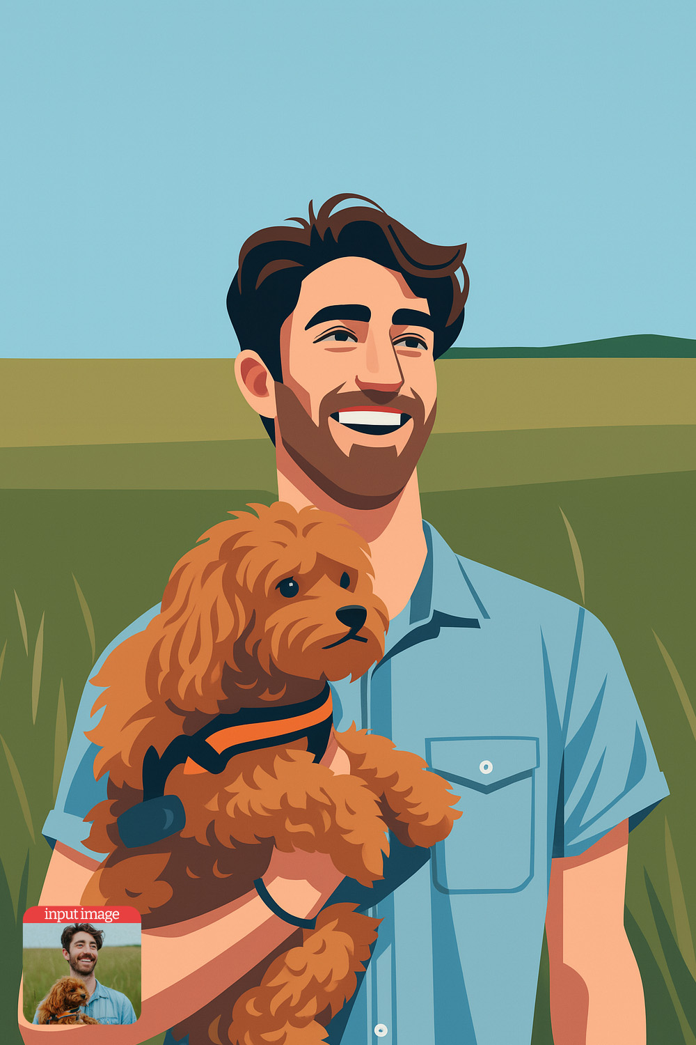 Flat AI Vector Art ChatGPT Prompt