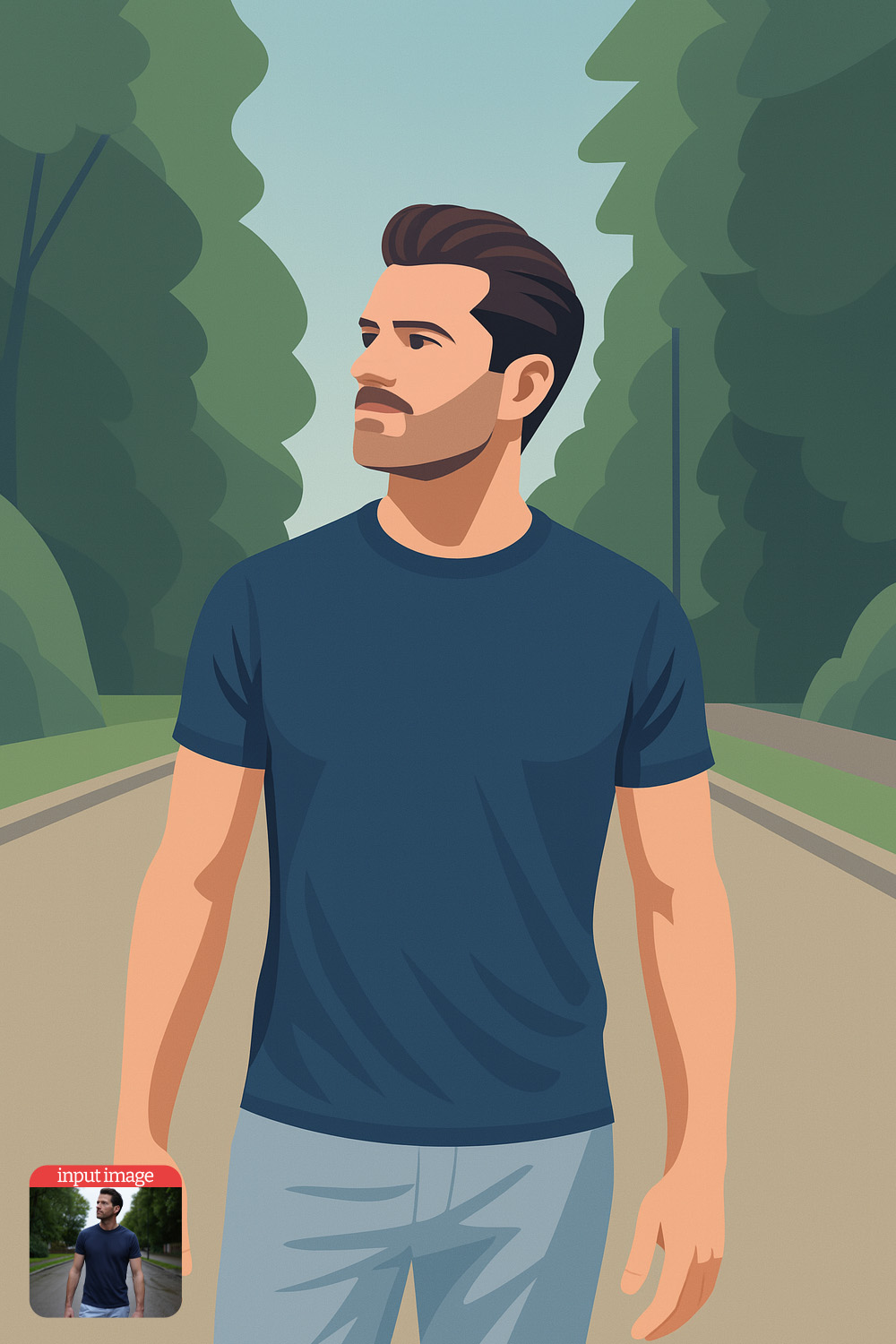 Flat Vector Art AI ChatGPT Prompt