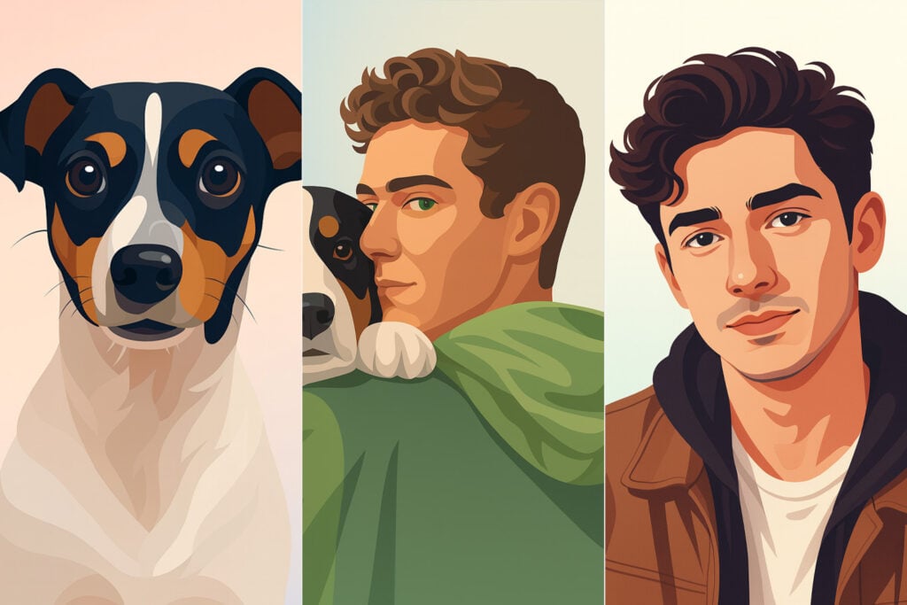 Portrait Vector Art ChatGPT AI Prompt