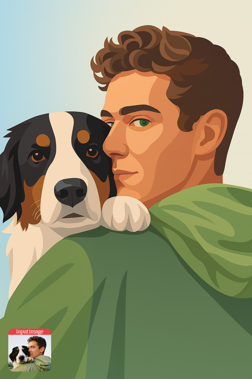 Portrait Vector Art ChatGPT Prompt PSD Free
