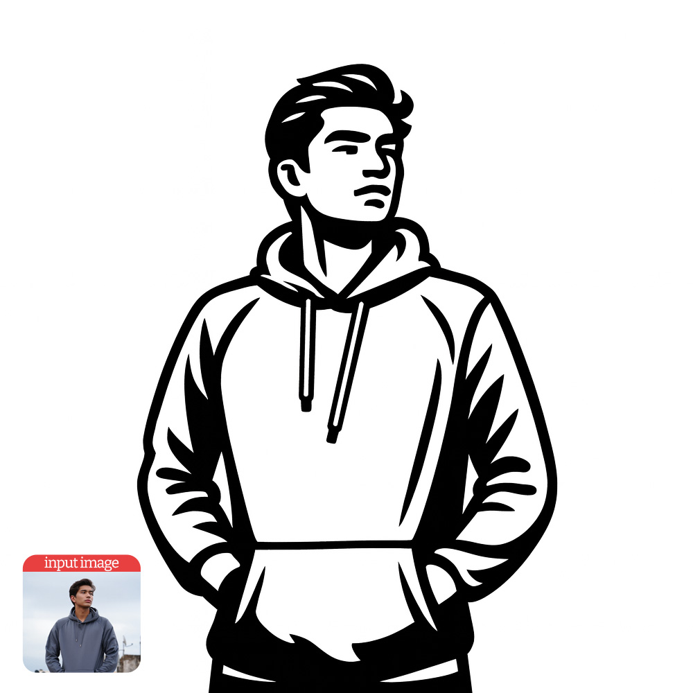 Thick Line Vector Art AI Prompt For ChatGPT