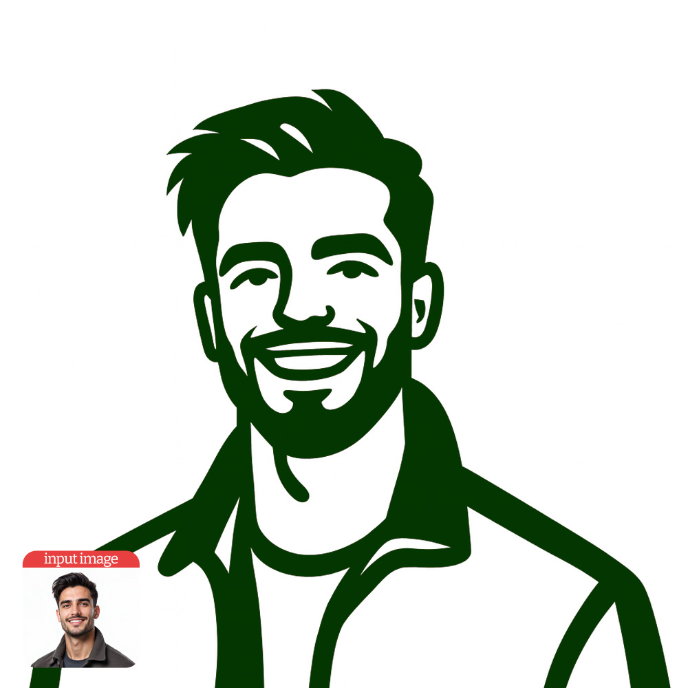 Thick Line Vector Art ChatGPT AI Prompt