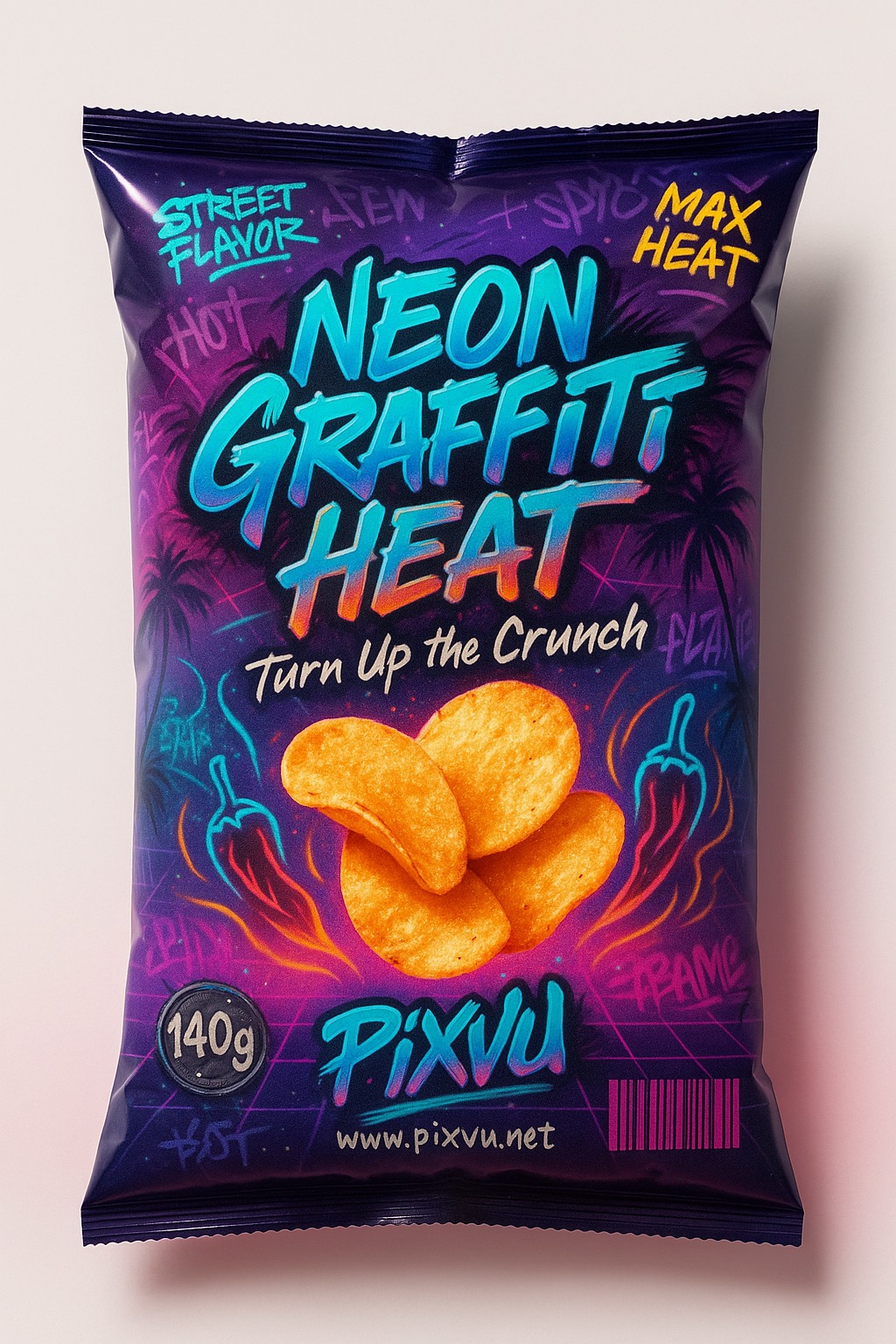 AI Graffiti Chips Packaging For ChatGPT Prompt