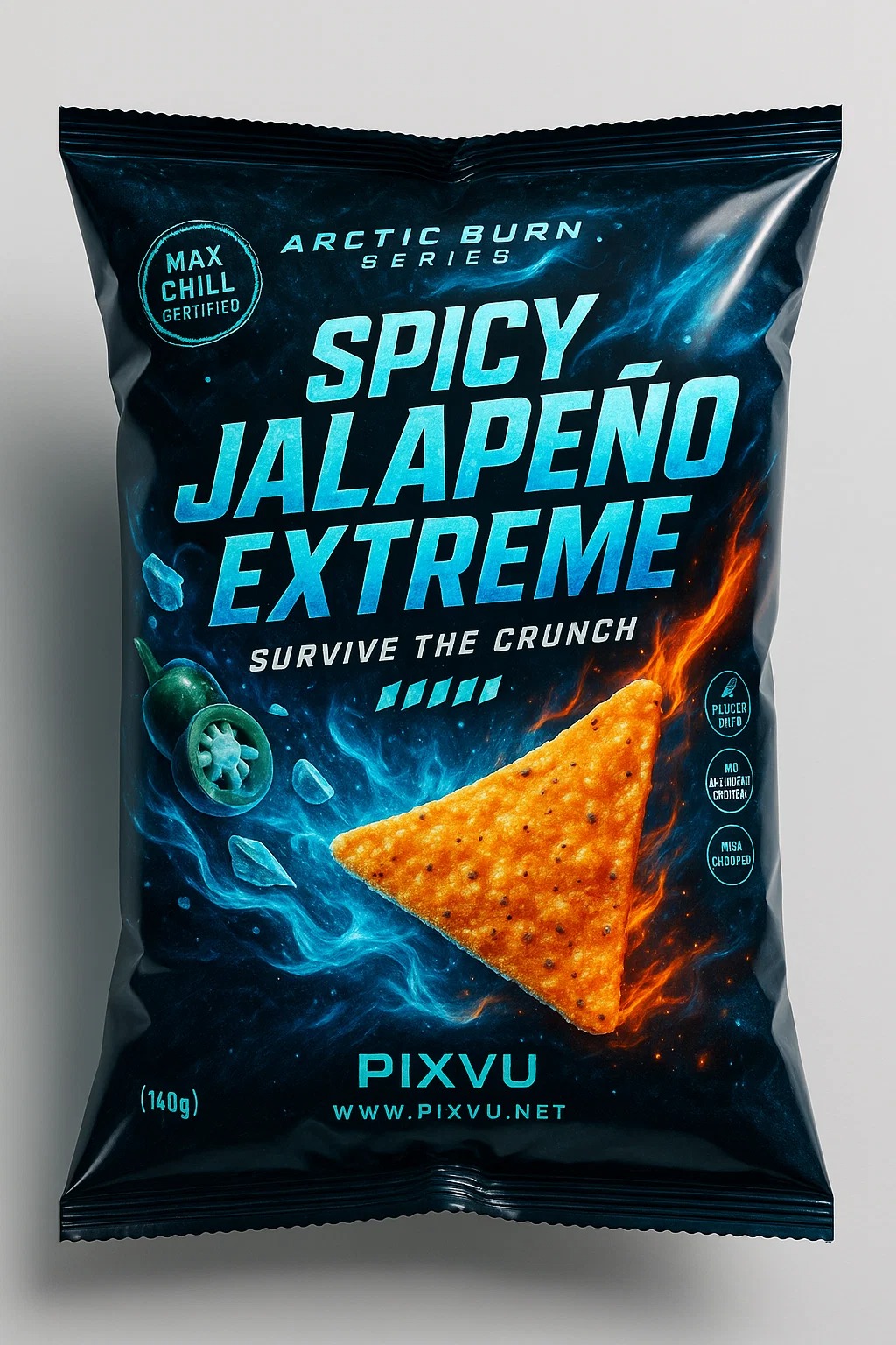 AI Nacho Chips Packaging For ChatGPT Prompt