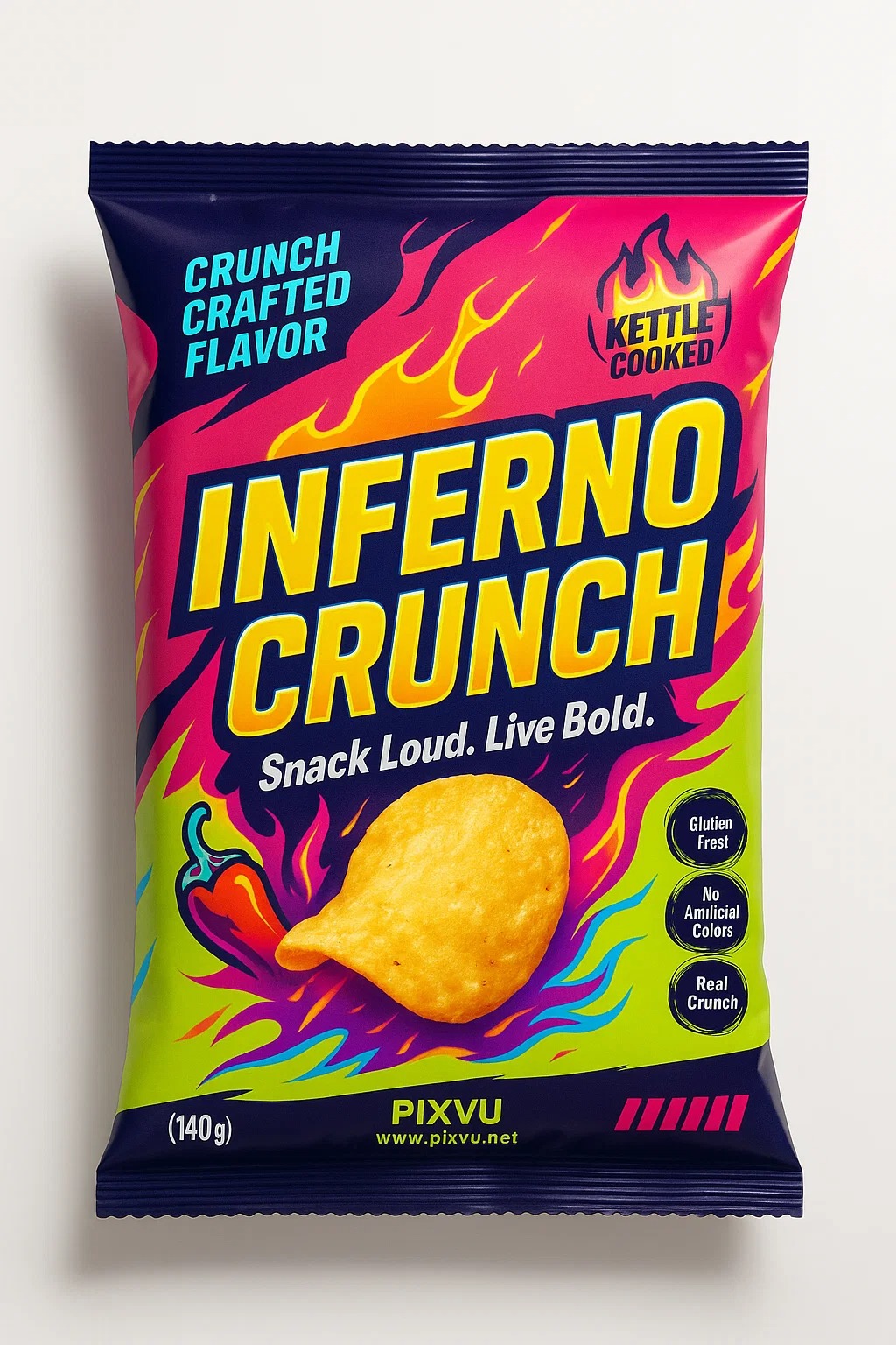 AI Spicy Chips Packaging For ChatGPT Prompt