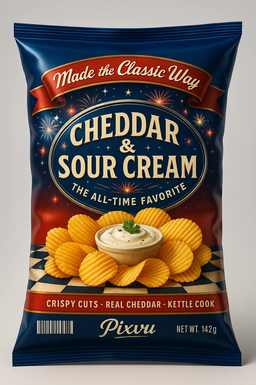 AI Vintage Chips Packaging For ChatGPT Prompt