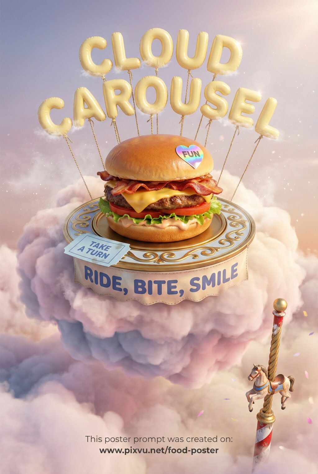 Fantasy Dreamscape Burger Poster AI Prompt _Gemini-3-Pro-Image_