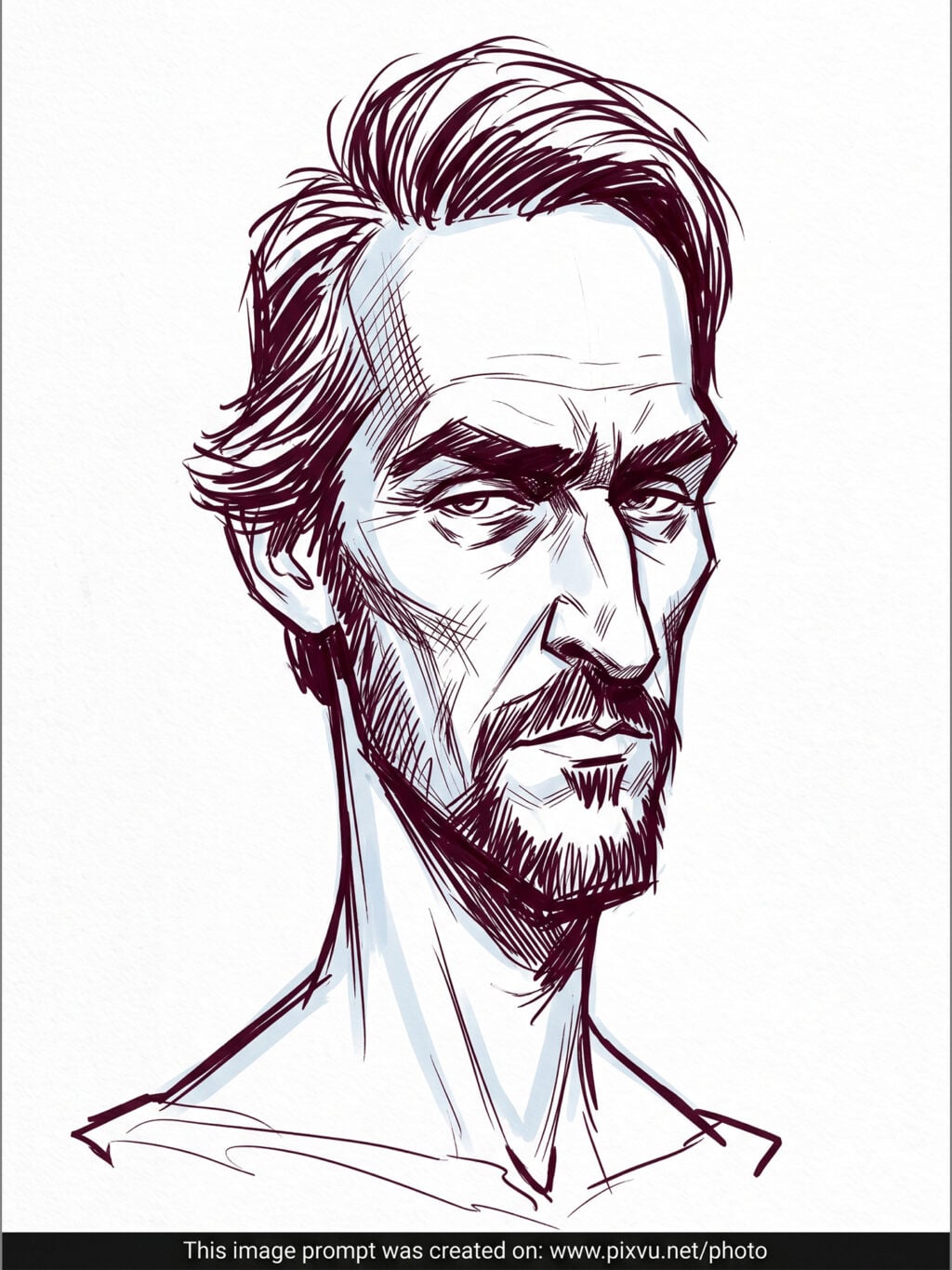 Digital Ink Sketch Caricature Portrait Effect AI Prompt _Gemini-Nano-Banana-2_