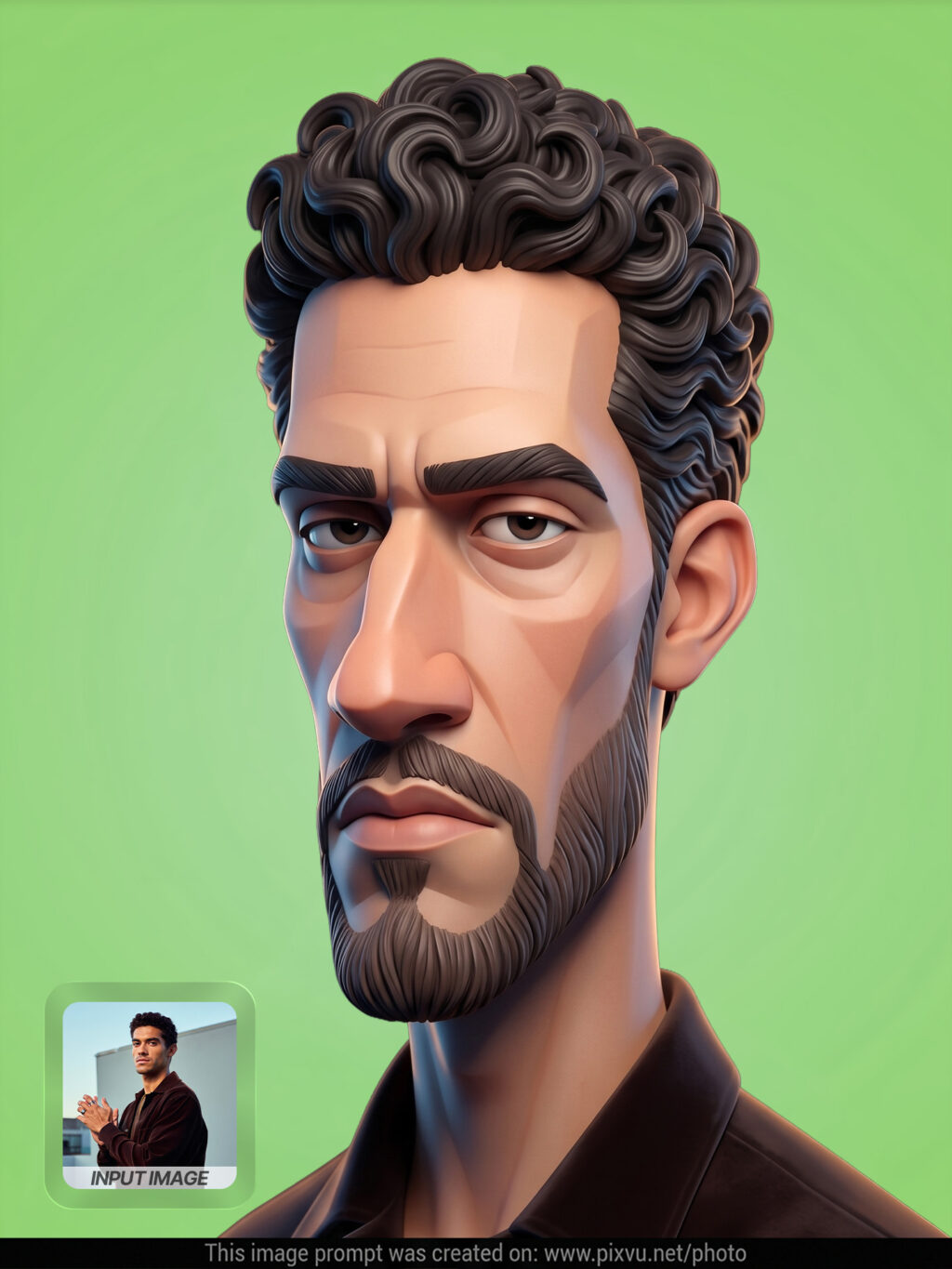 Free Angular 3D Caricature Cartoon Gemini AI Prompt _Gemini-Example-3_