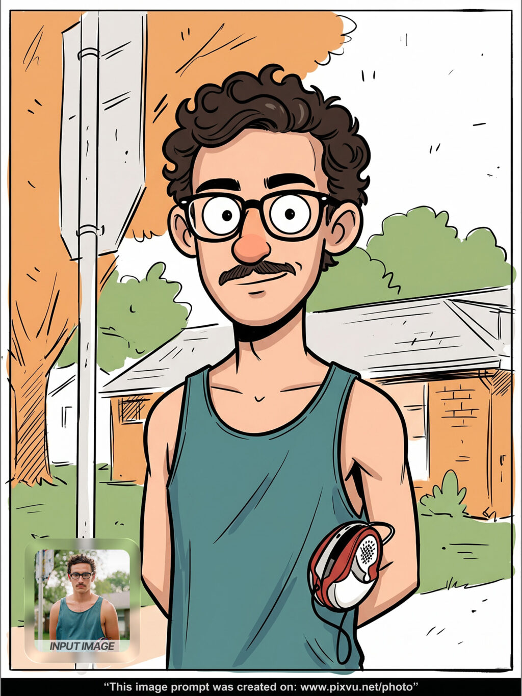 Hand-drawn Comic Cartoon Effect AI Prompt For Gemini _Gemini-Example-2_