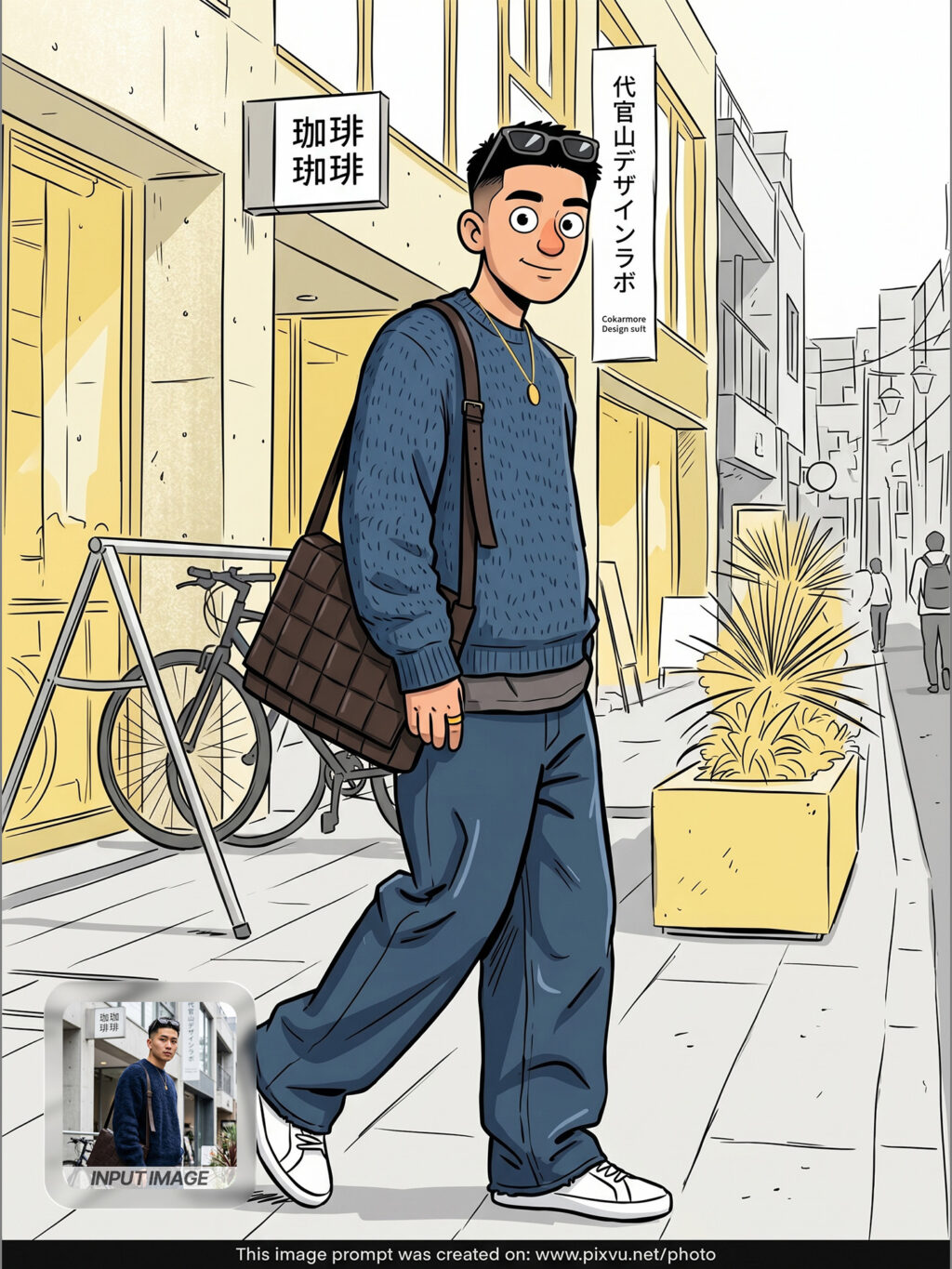 Hand-drawn Comic Cartoon Effect AI Prompt For Gemini _Gemini-Example-3_