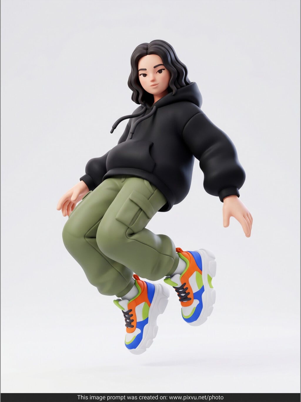 Streetwear 3D Cartoon Character Figure AI Prompt _Gemini-Nano-Banana-2_