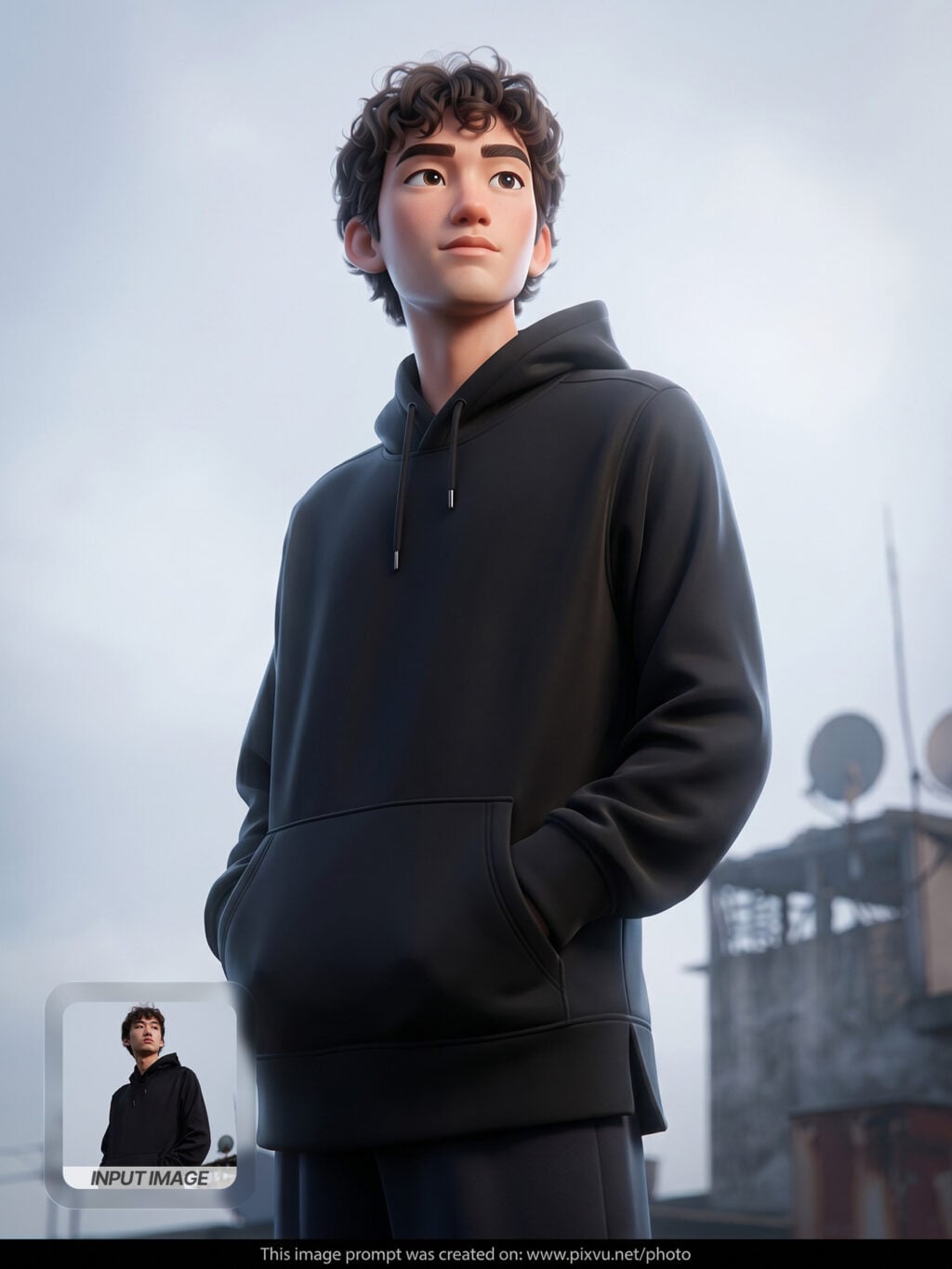 AAA 3D Cinematic Cartoon Portrait AI Prompt _Gemini-Example-1_