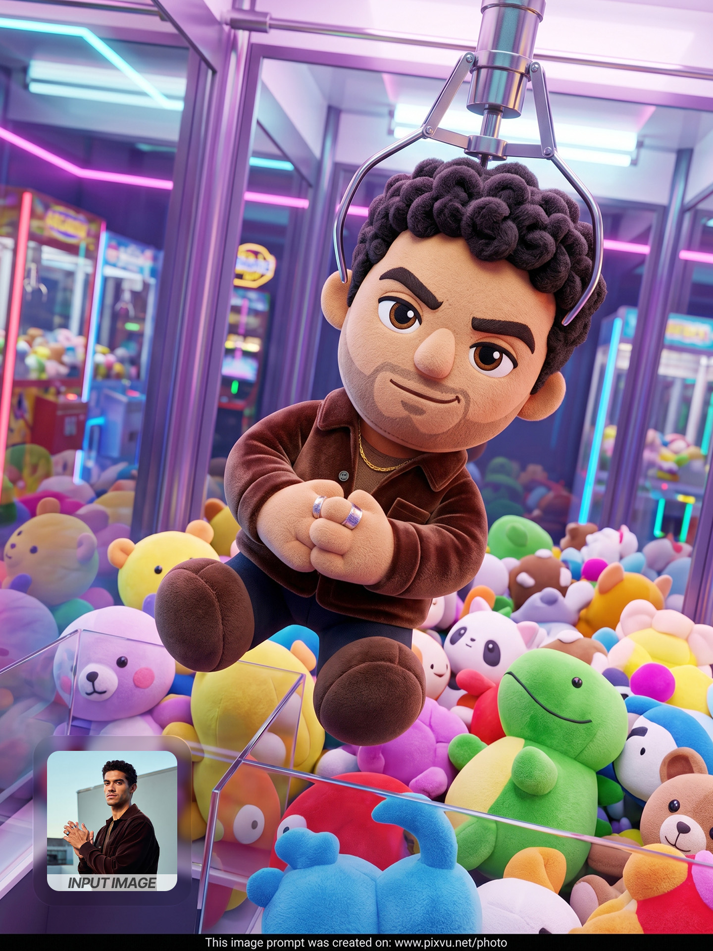 Claw Machine Plush Toy Figure AI Prompt _Gemini-Example-3_
