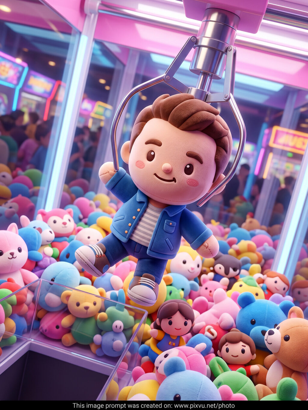 Claw Machine Plush Toy Figure AI Prompt