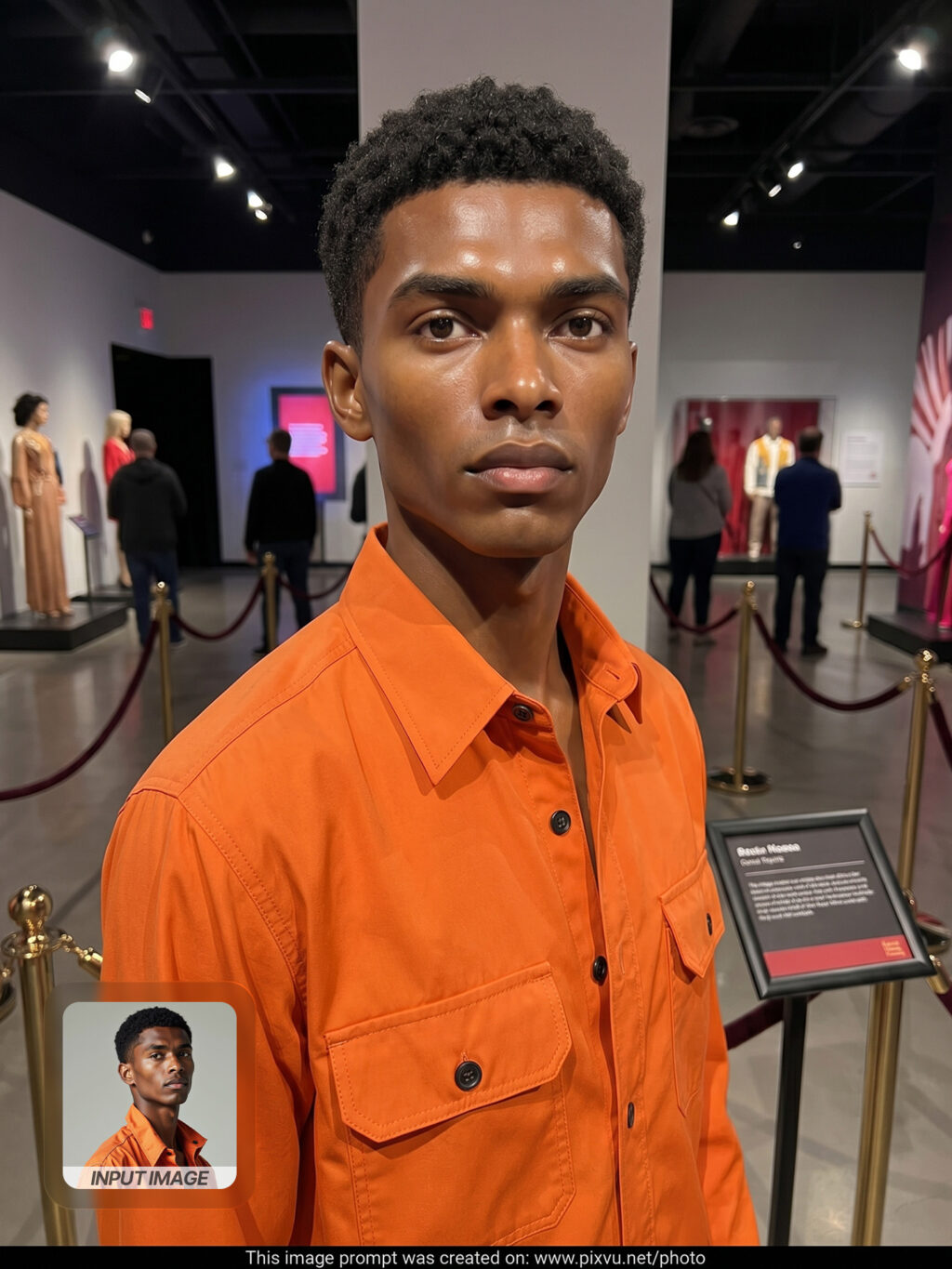 Madame Tussauds Style Museum Wax Figure AI Prompt _Gemini-Example-1_