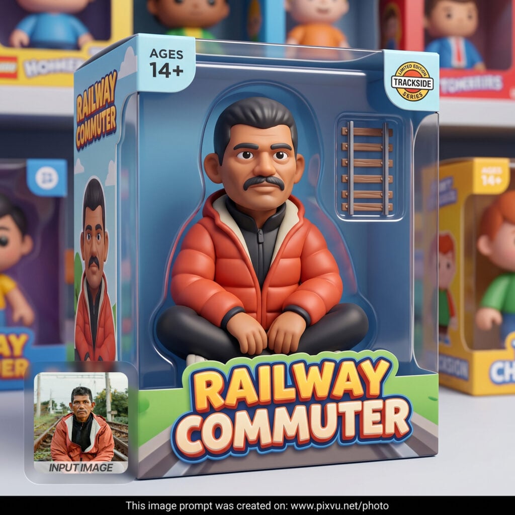 Stylized Collectible 3D Toy Figure Box AI Prompt _Gemini-Example-1_