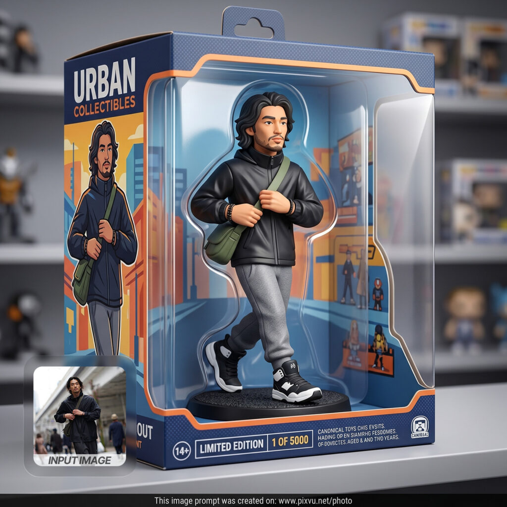 Stylized Collectible 3D Toy Figure Box AI Prompt _Gemini-Example-4_