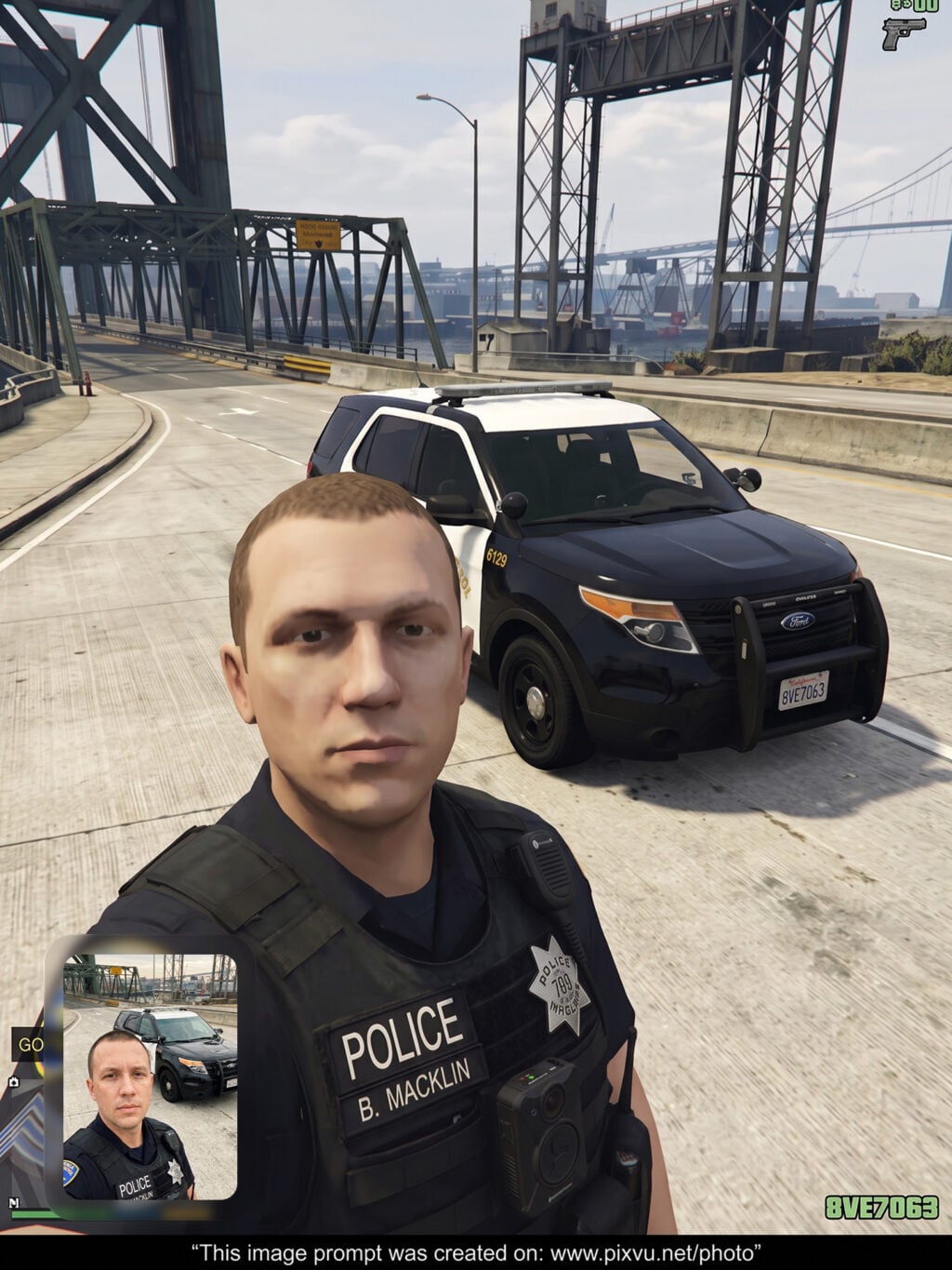 Classic GTA V Gameplay Screenshot Gemini AI Prompt _Gemini-Example-1_