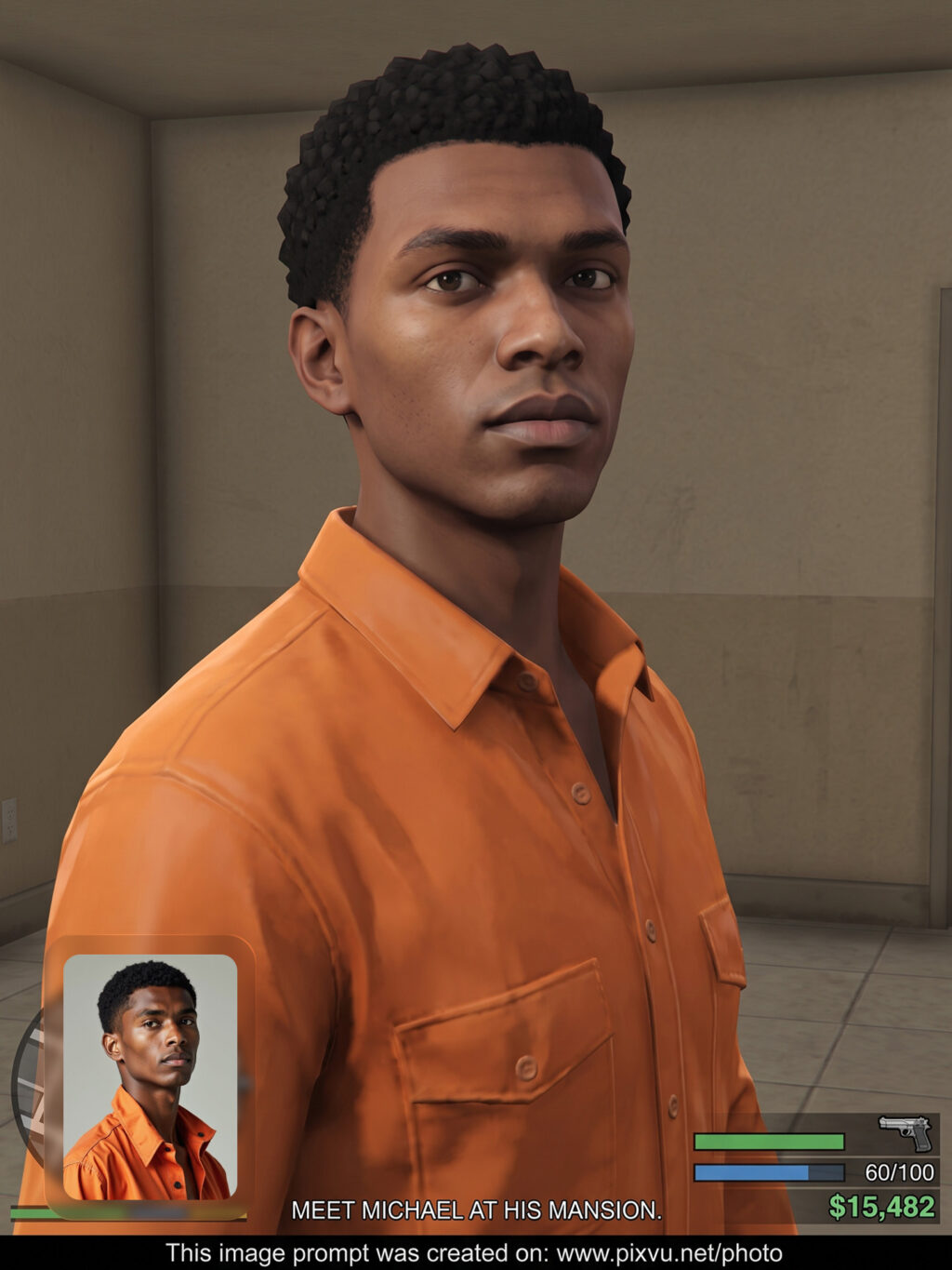 Classic GTA V Gameplay Screenshot Gemini AI Prompt _Gemini-Example-4_