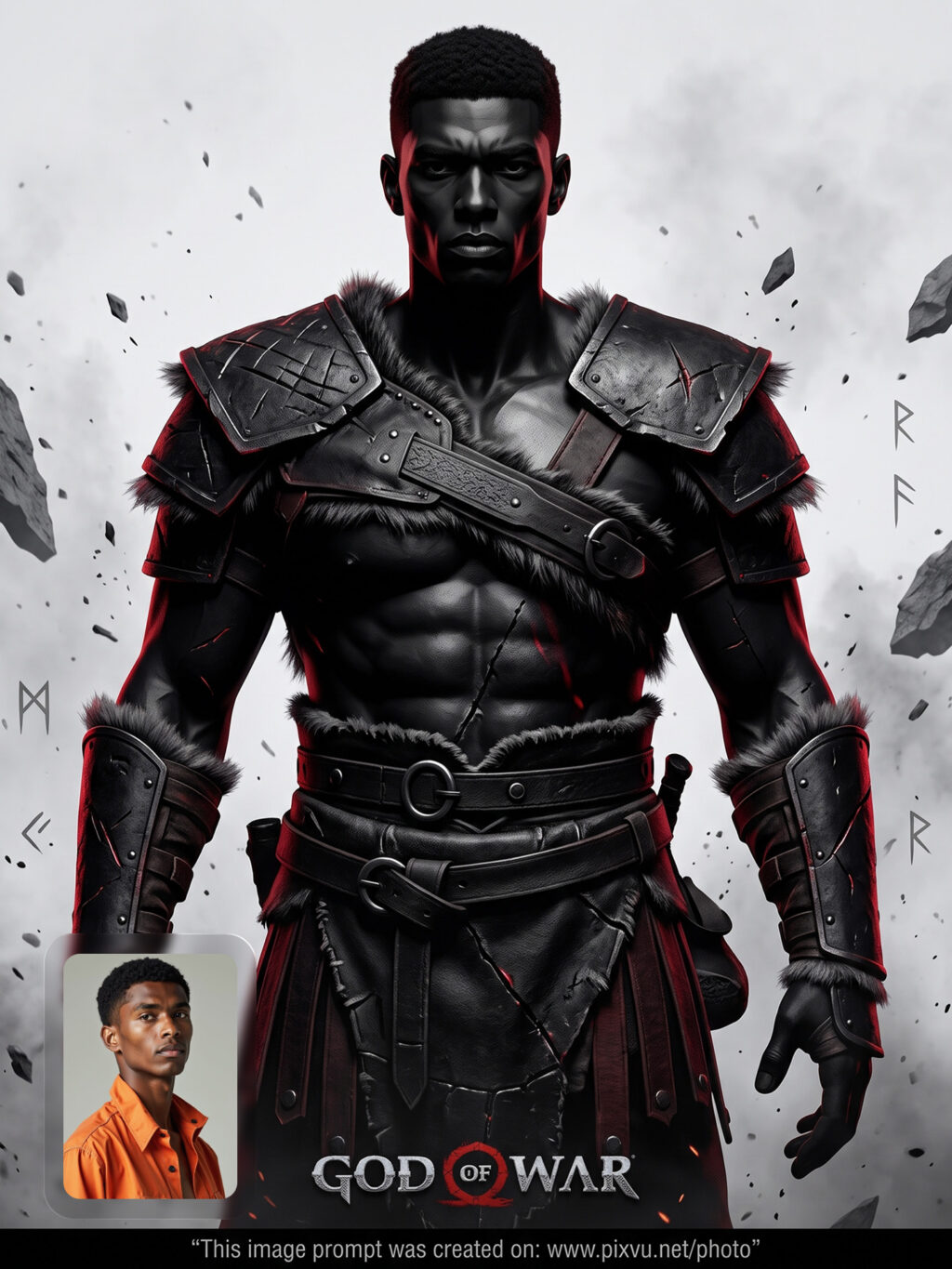 Dark God of War Poster Gemini AI Prompt _Gemini-Example-1_