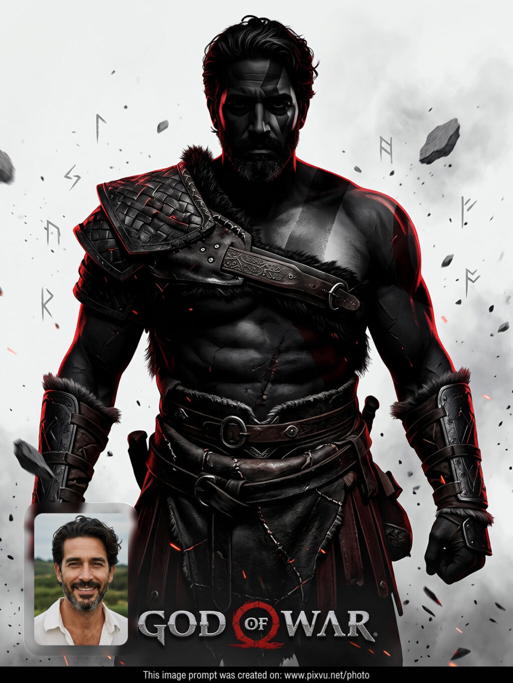 Dark God of War Poster Gemini AI Prompt _Gemini-Example-2_