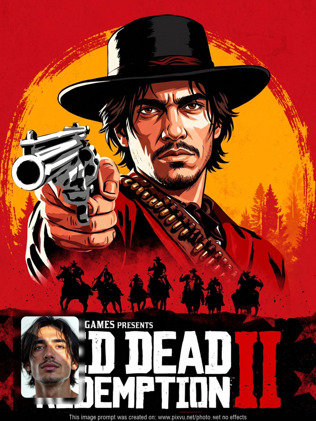Official Red Dead Redemption Poster Gemini AI Prompt _Gemini-Example-3_