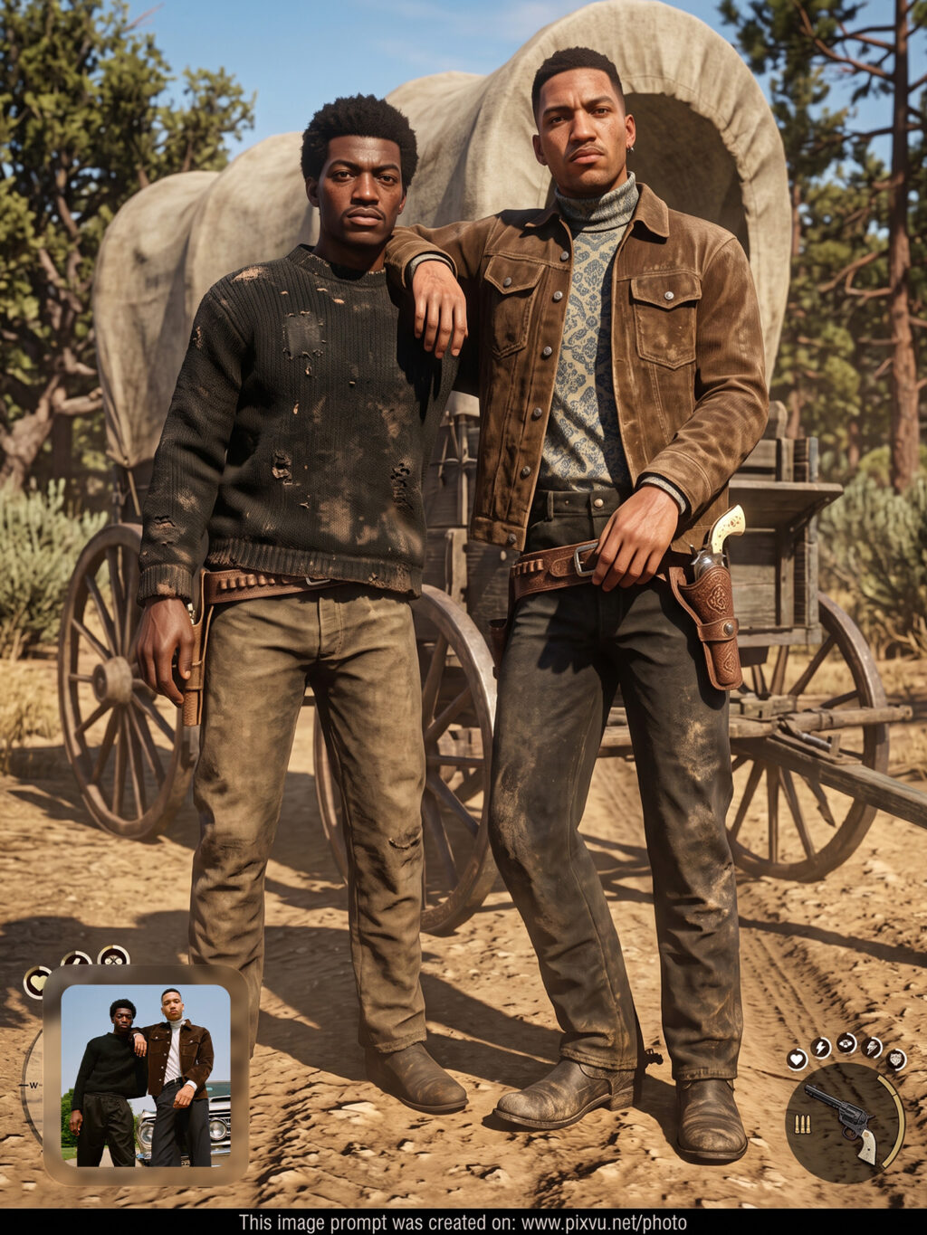Red Dead Redemption Gameplay Character Gemini AI Prompt _Gemini-Example-1_