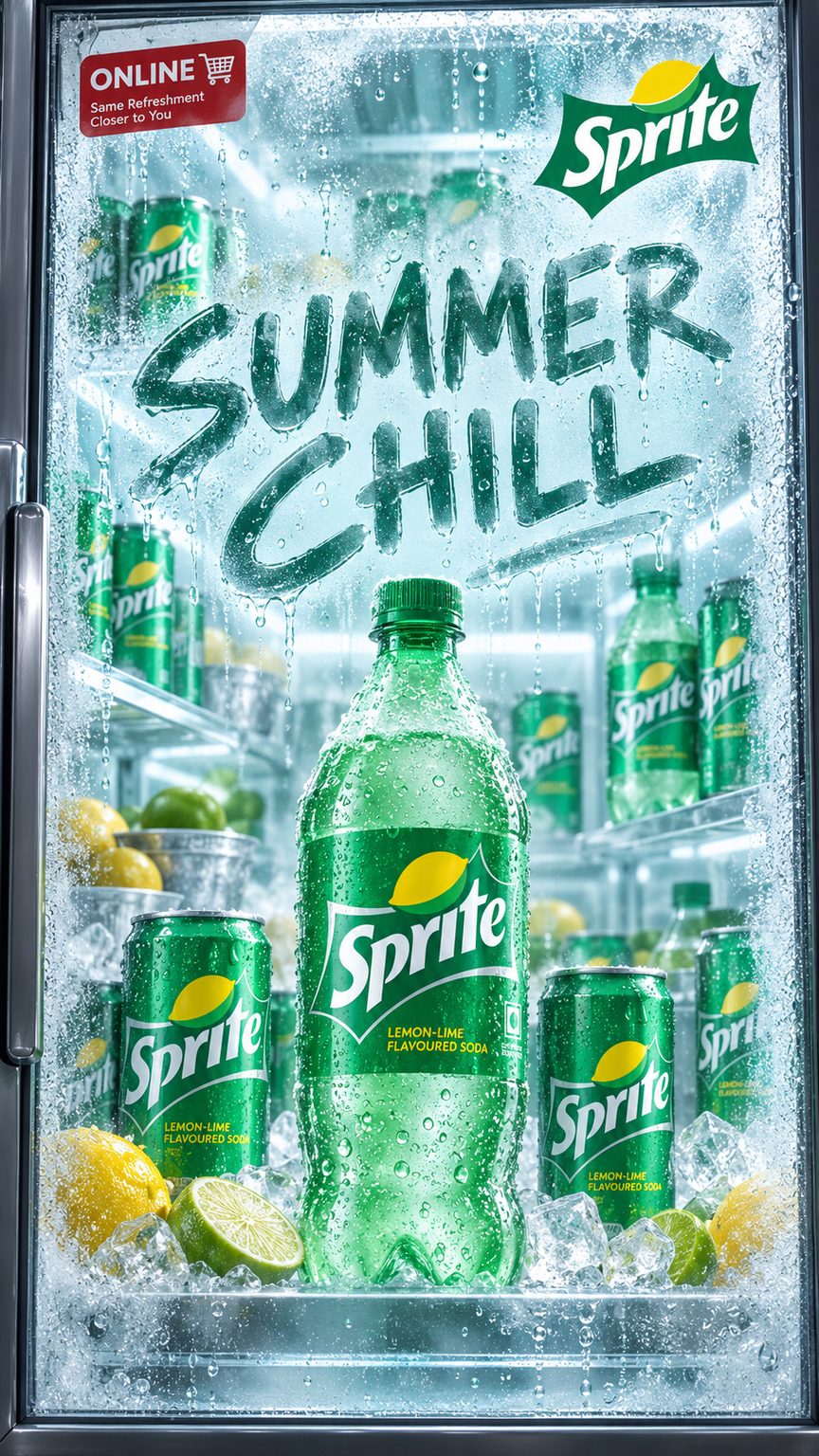 Cold Soda Commercial Poster Design AI Prompt - Pixvu